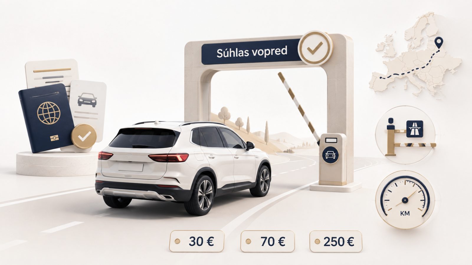 Taking a rental car abroad from Slovakia: what to arrange